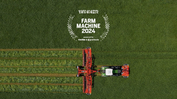 The FC 13460 RA mower-conditioner with swath grouper has been awarded the FARM MACHINE 2024 prize at the AGRITECHNICA 2023 in Hannover