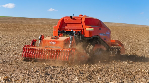 In 2023, KUHN launched the autonomous concept KARL, which is a diesel hybrid autonomous tractor designed to work individually or as part of a team of machines. 